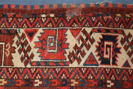 A Turkoman carpet 295 x 210cm